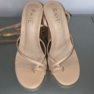 Brand new RAYE Anthea Heel in Nude size 6